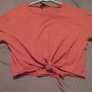 Long sleeve crop top.